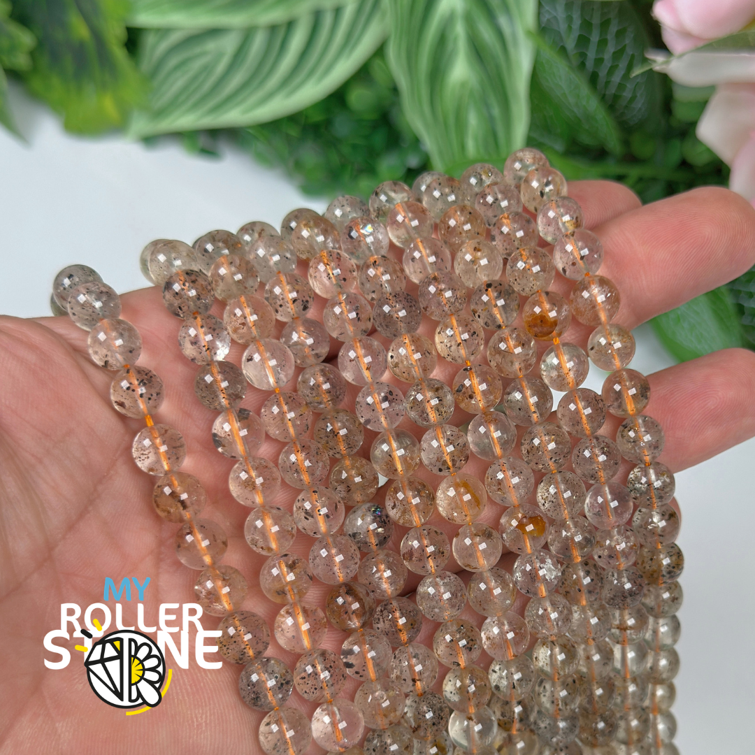Perle Diamant Herkimer Jaune