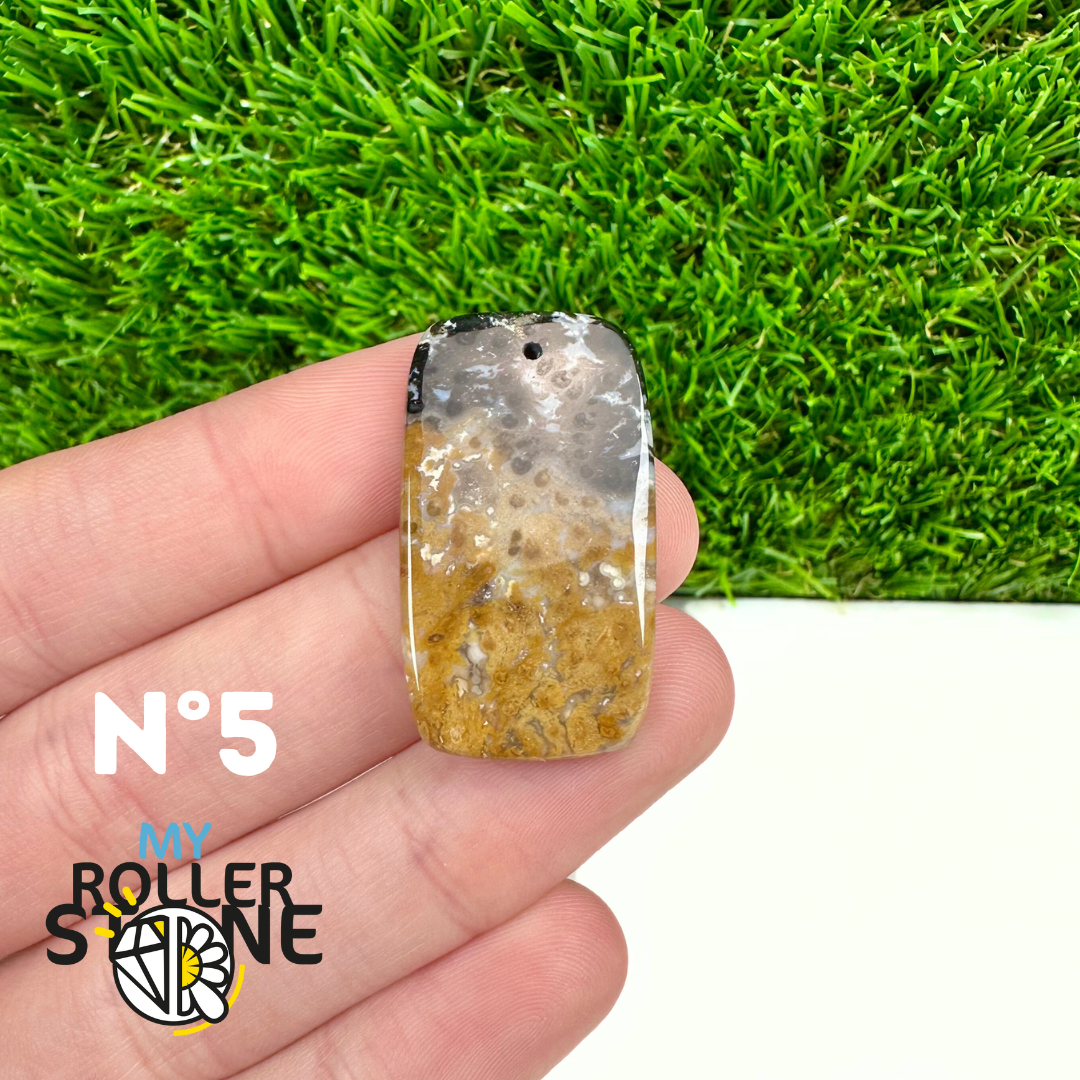 Pendentif Agate Racine de Palmier