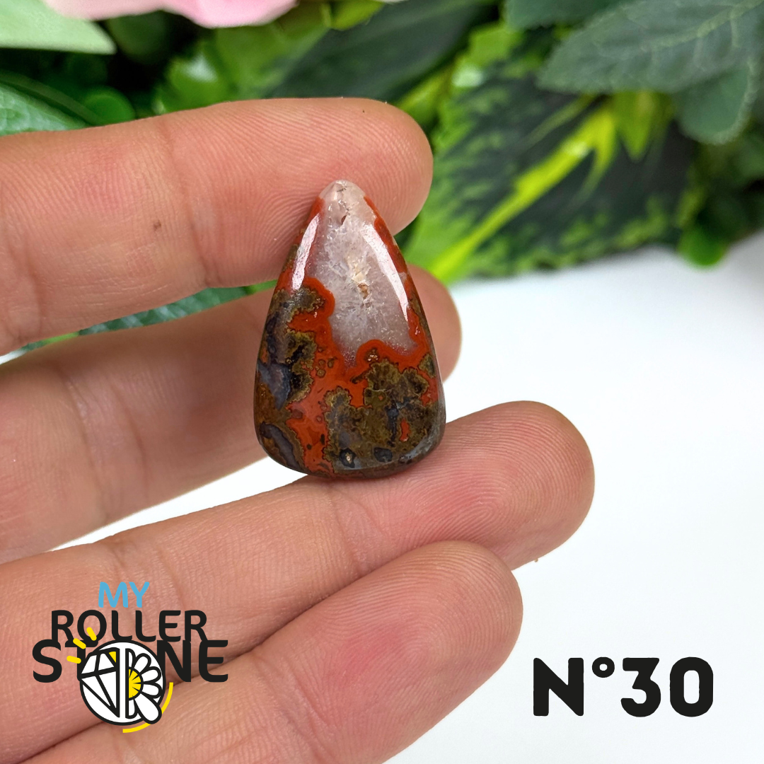 Pendentif Agate Marocaine 5A percé
