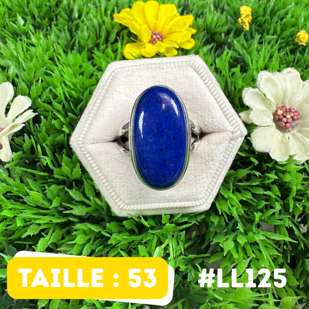 Bague Argent 925 Lapis Lazuli #LL125