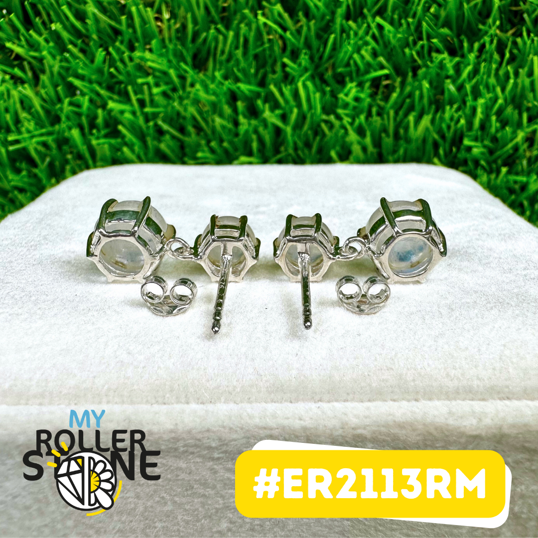 Boucles d'Oreilles Pierre de Lune ARGENT 925 (ER2113RM)