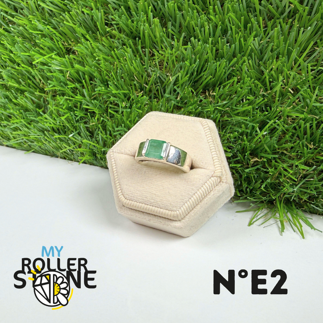Bague Émeraude Argent 925 #2