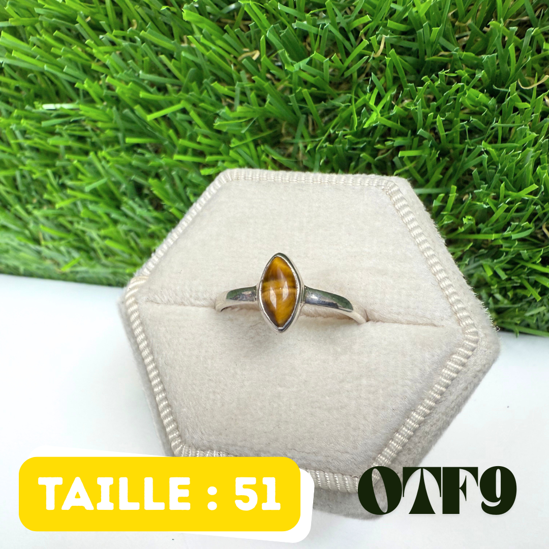 Bague Oeil De Tigre Argent #OTF9
