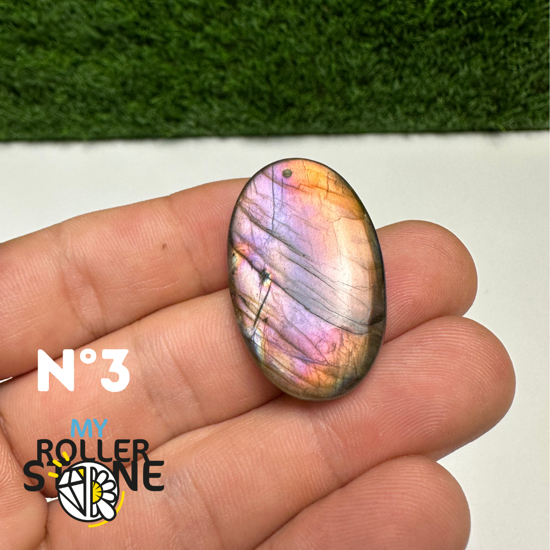 Pendentifs Labradorite Violette forme Libre 5A