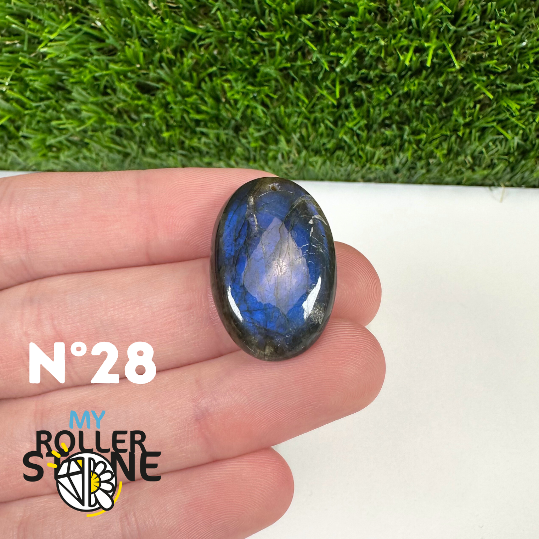 Pendentif Labradorite blue fire percé 7A