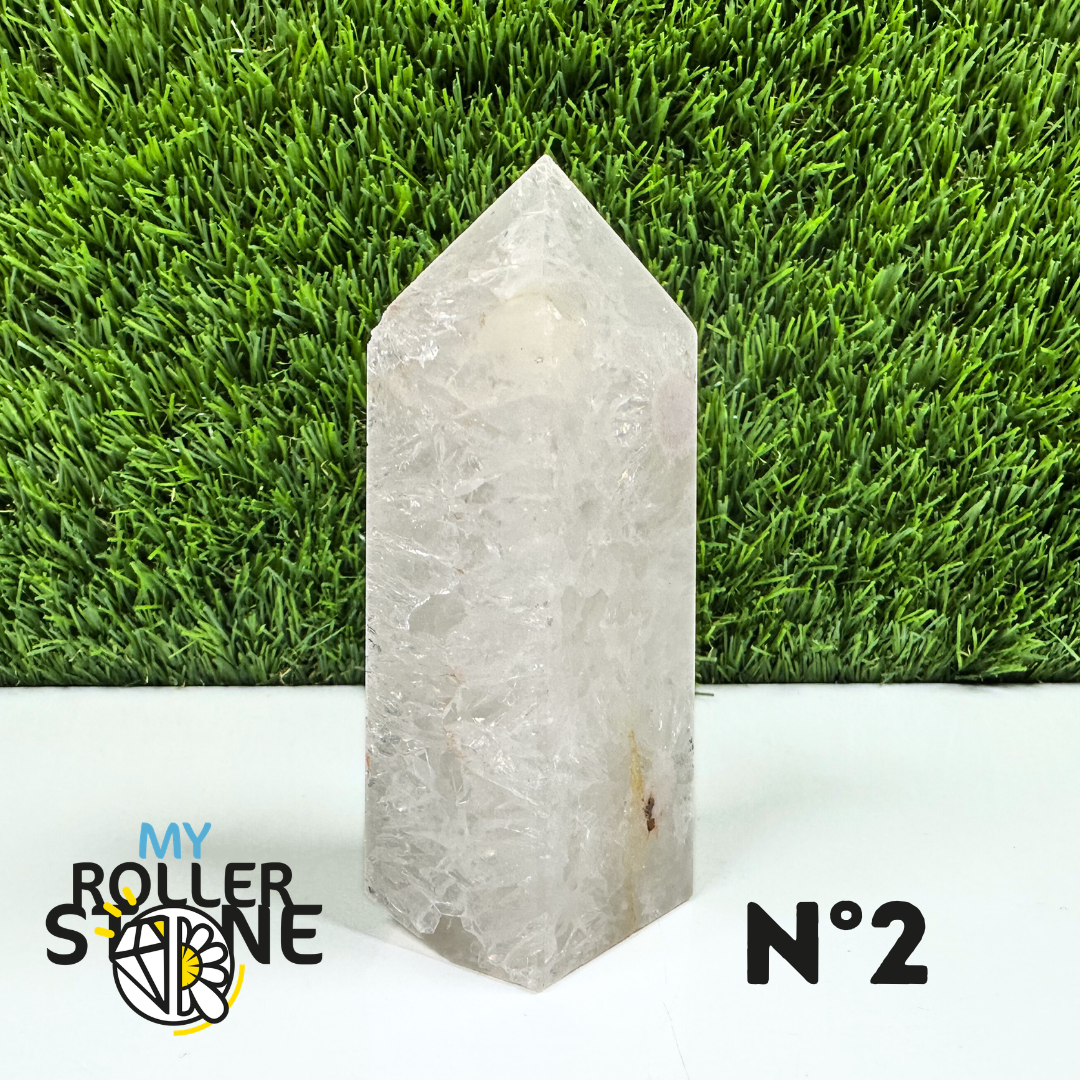 Pointes Pierre Rectangulaire Agate Fleur