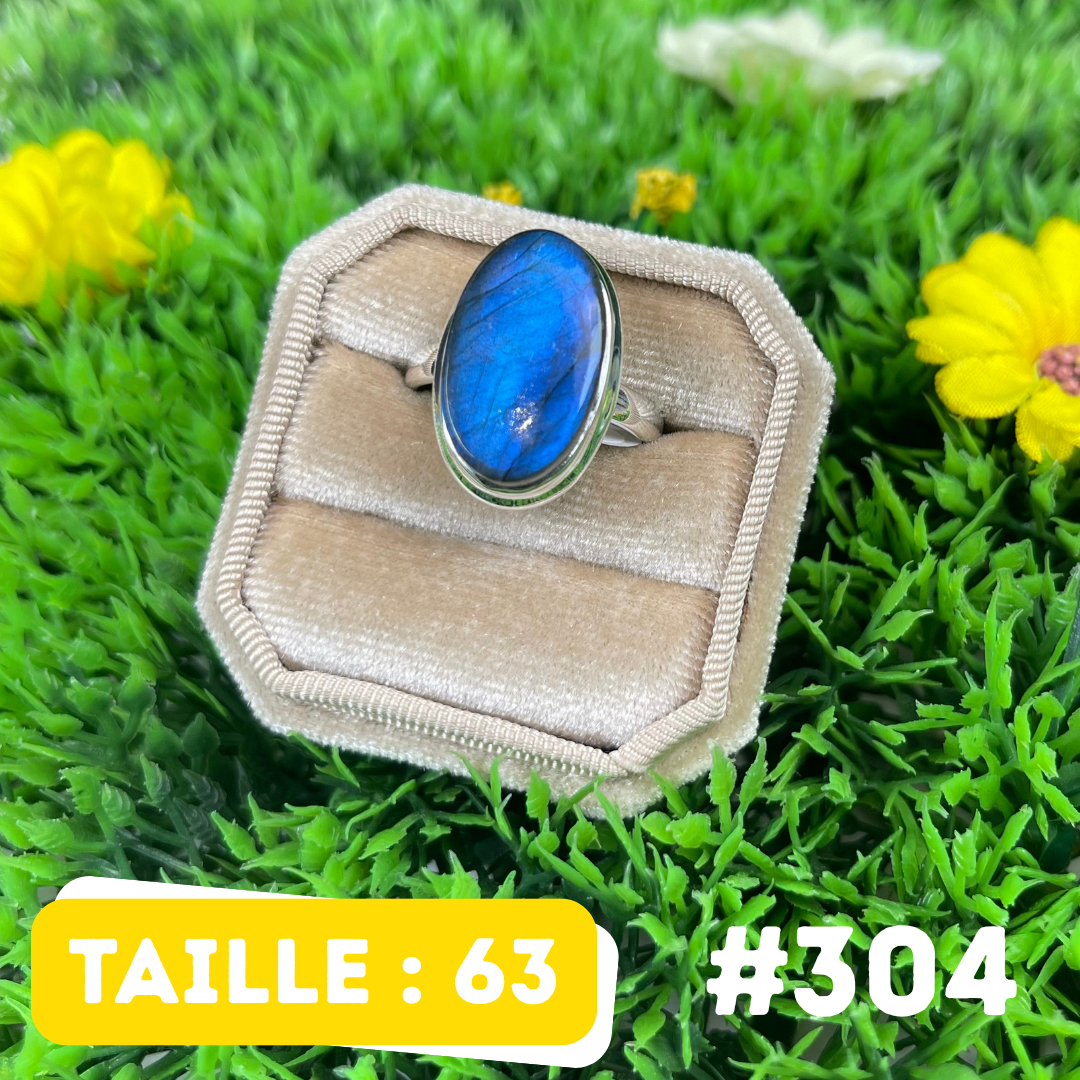 Bague Labradorite Bluefire #304