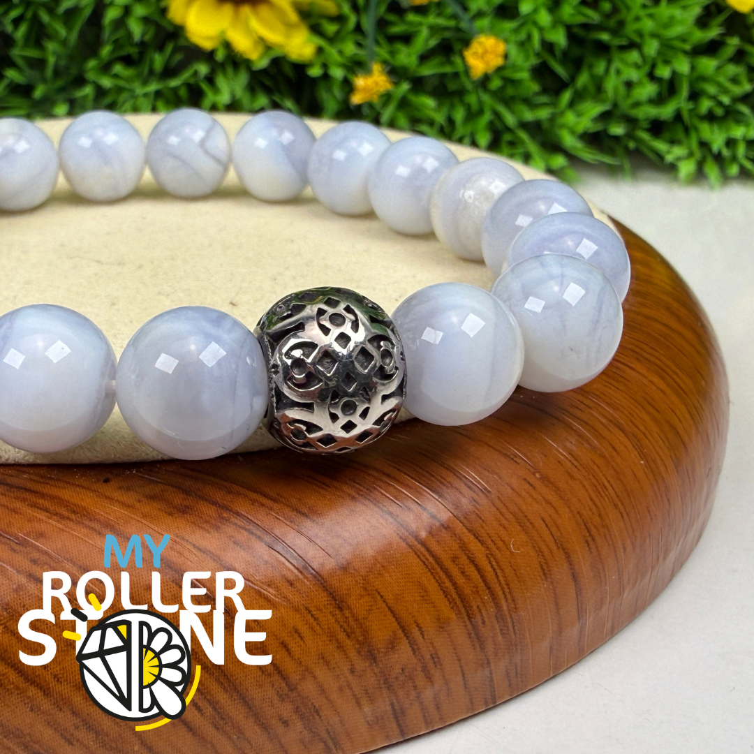 Perle Ronde Motif Dentelle