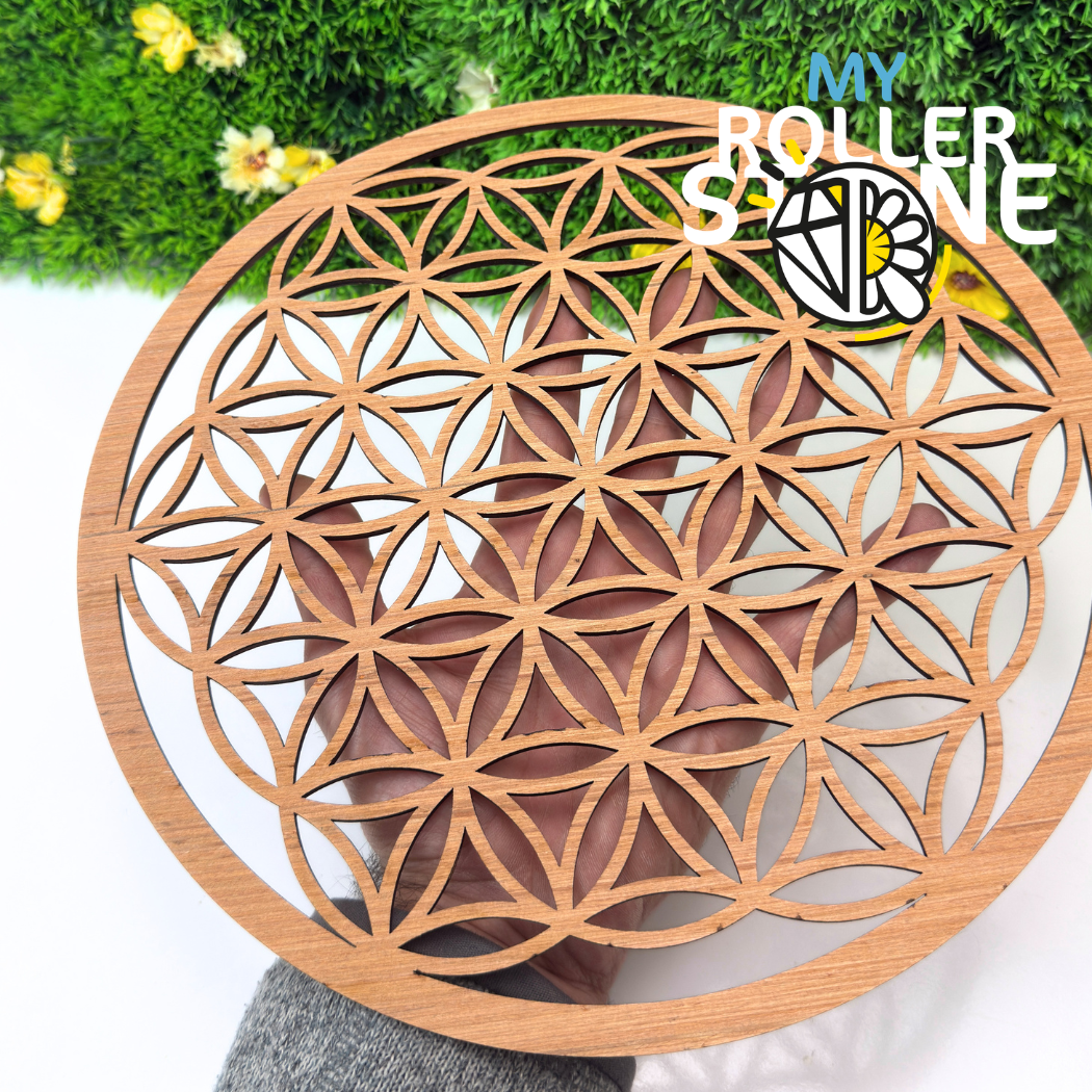 Fleur de Vie en bois 28 cm