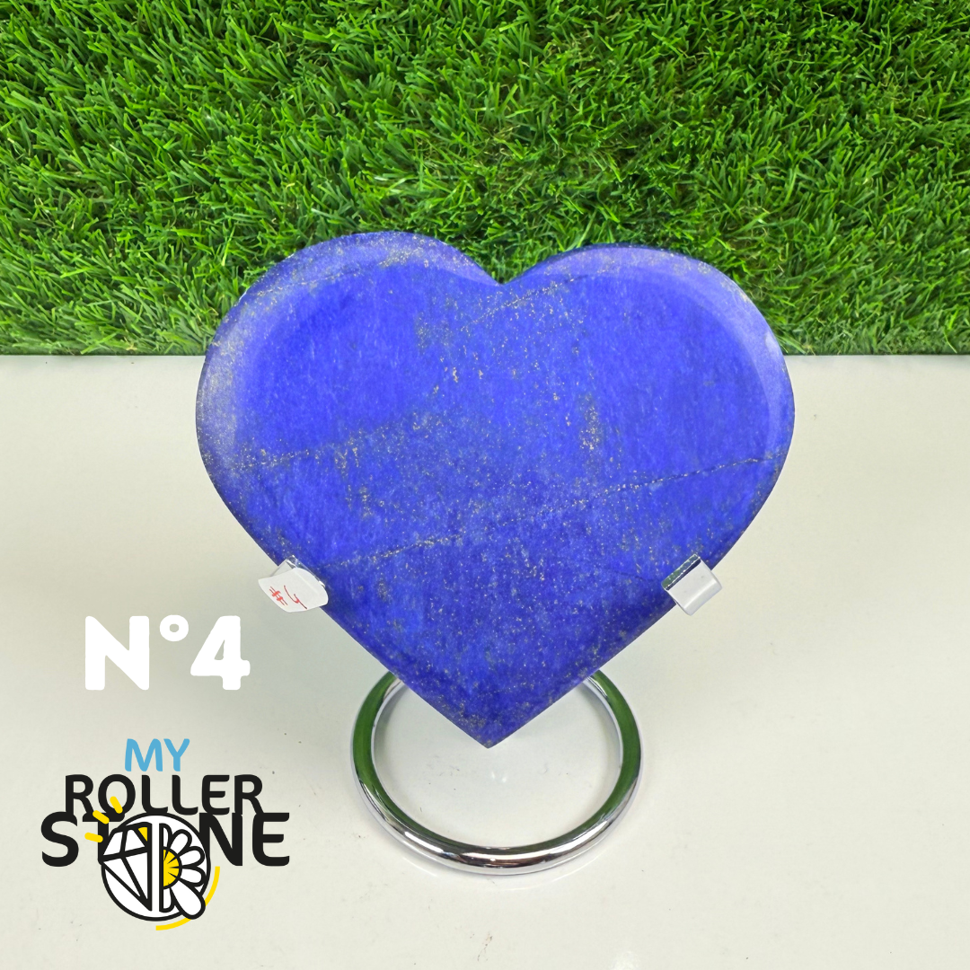 Coeur en Lapis Lazuli avec Support