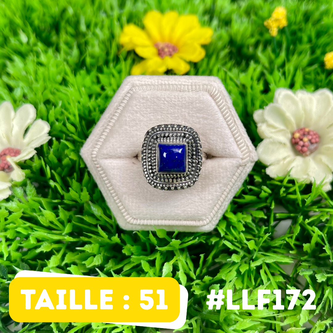 Bague Argent 925 Lapis Lazuli #LLF172