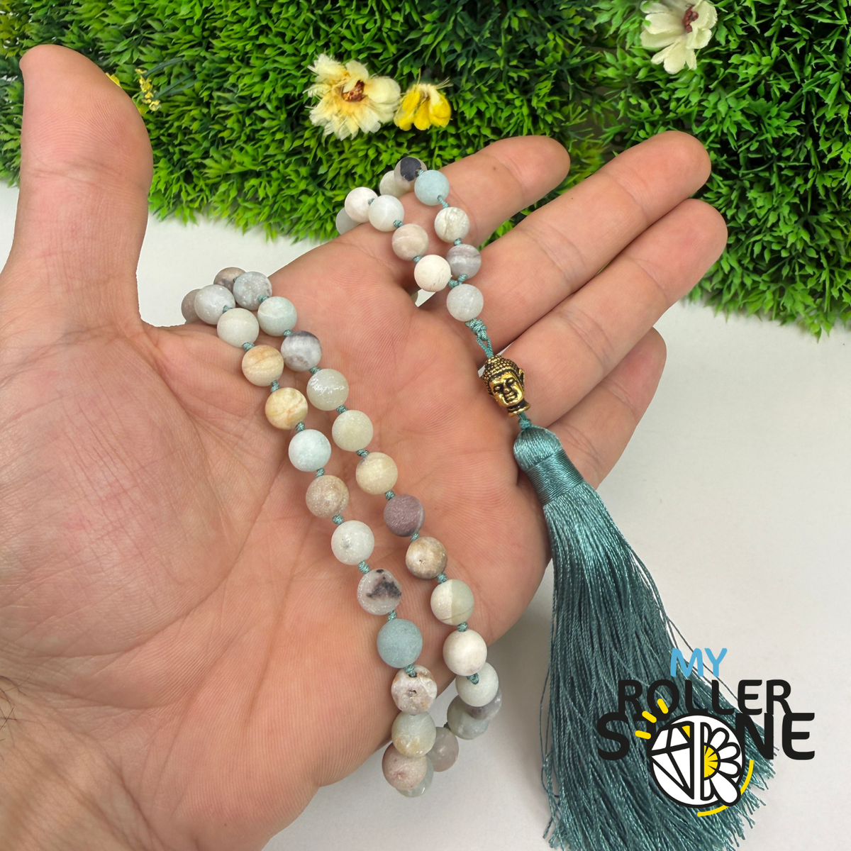 Collier Mala Amazonite Naturelle –