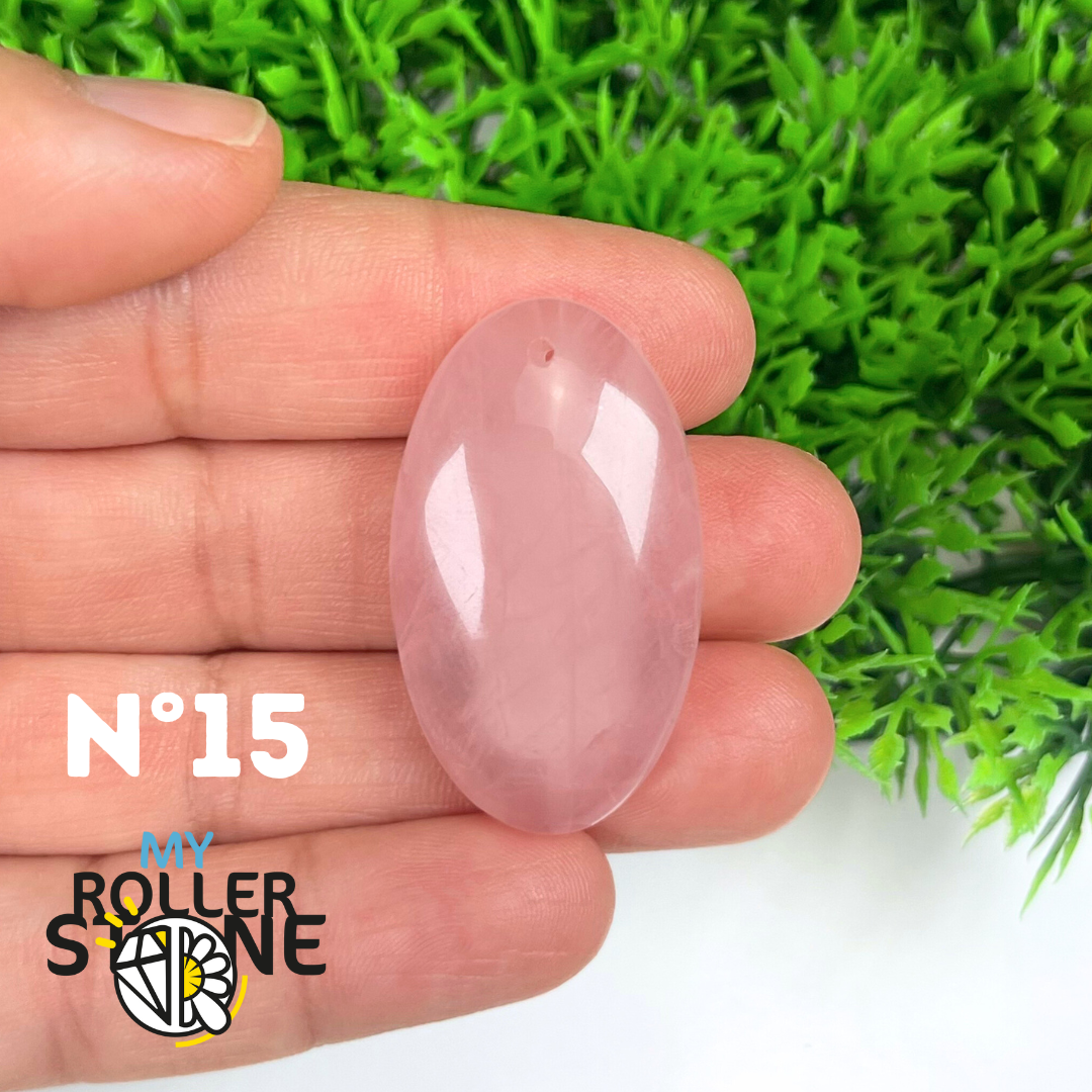 Pendentif Quartz rose percé