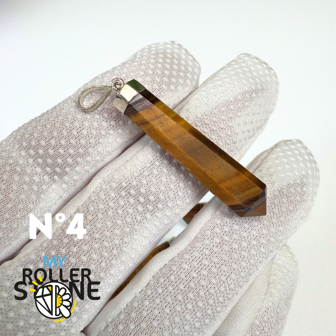 Pendentif Oeil de tigre et Argent