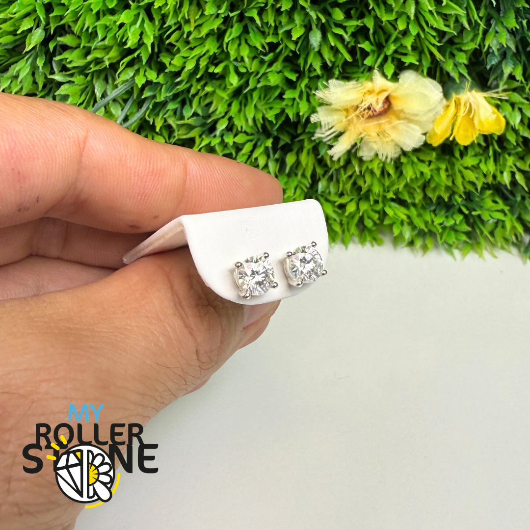 Boucles d’Oreilles Puce Moissanite Argent 925 – SBC117-MS