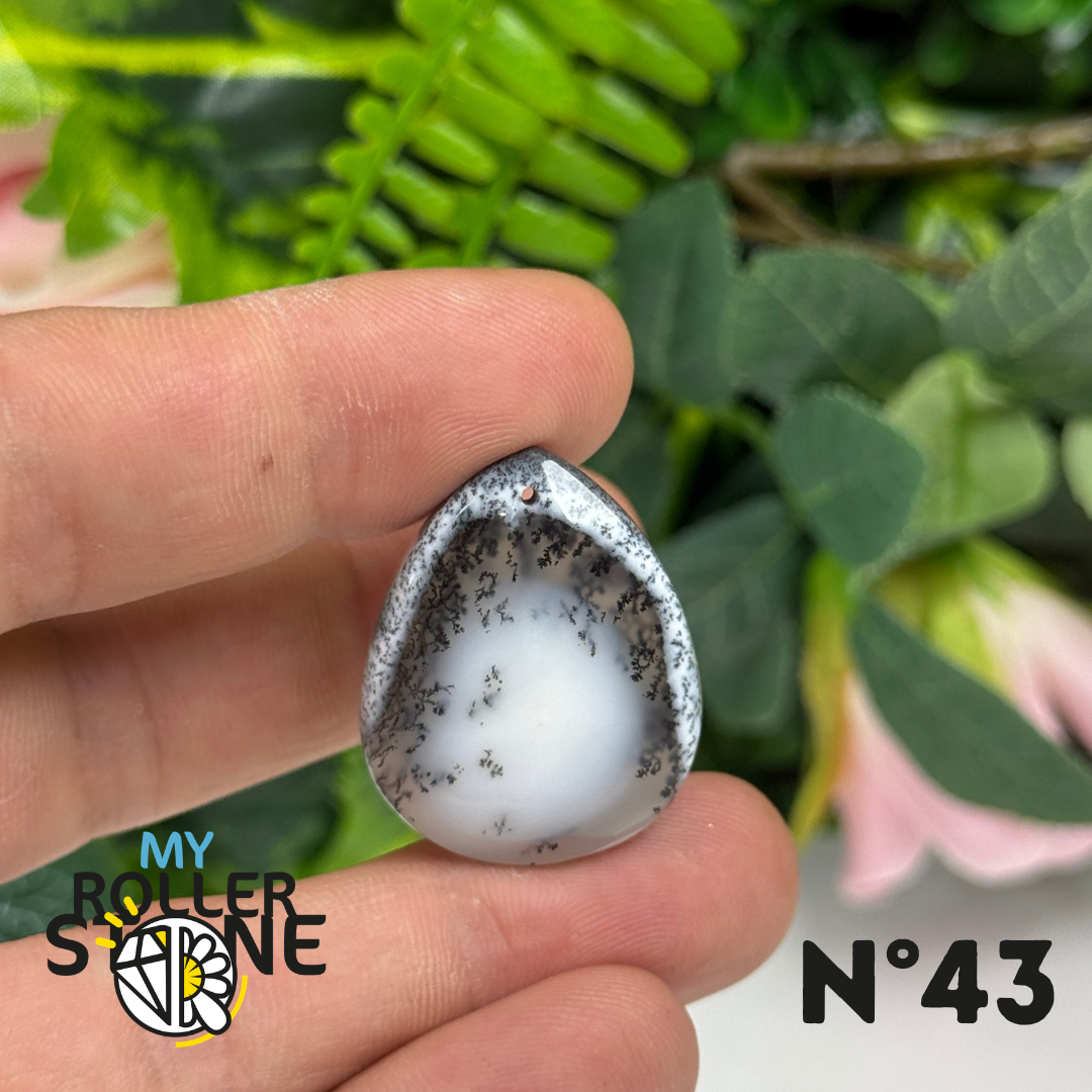 Pendentif Percé Opale Dendritrique