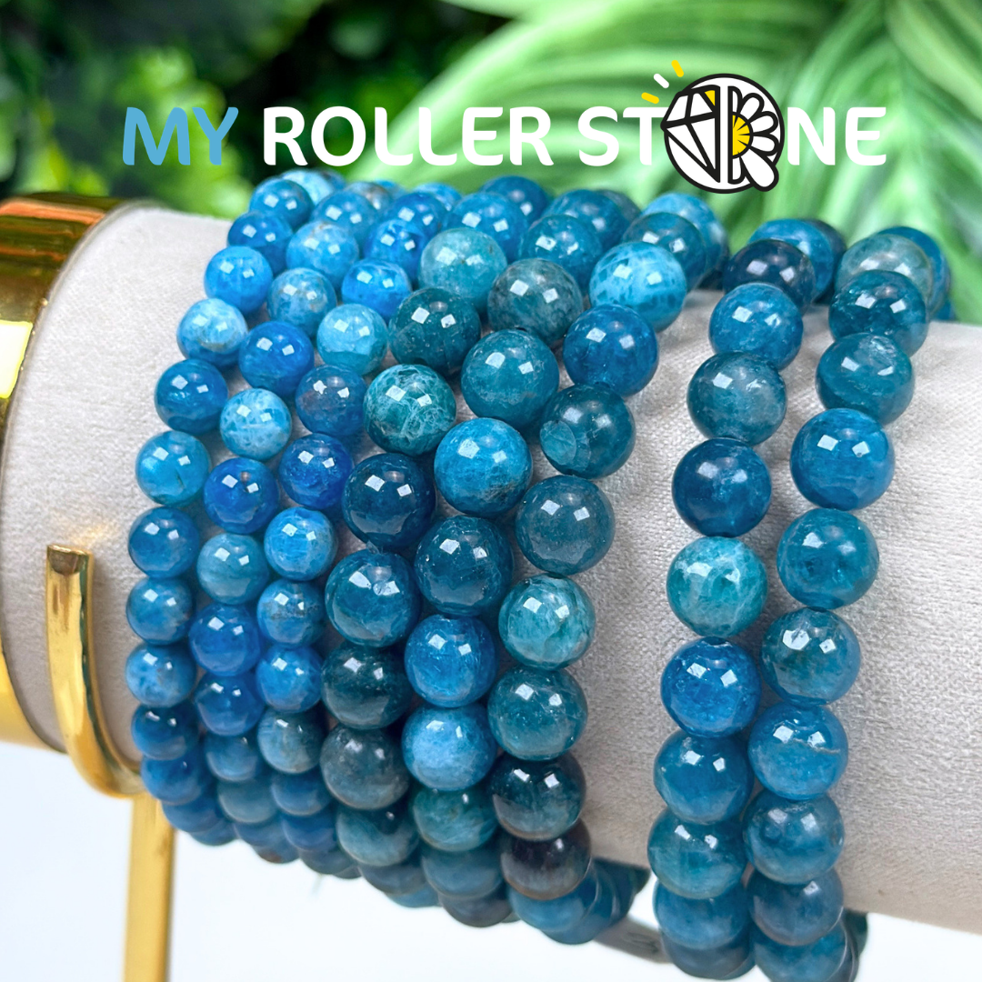 Bracelet Apatite bleue 5A