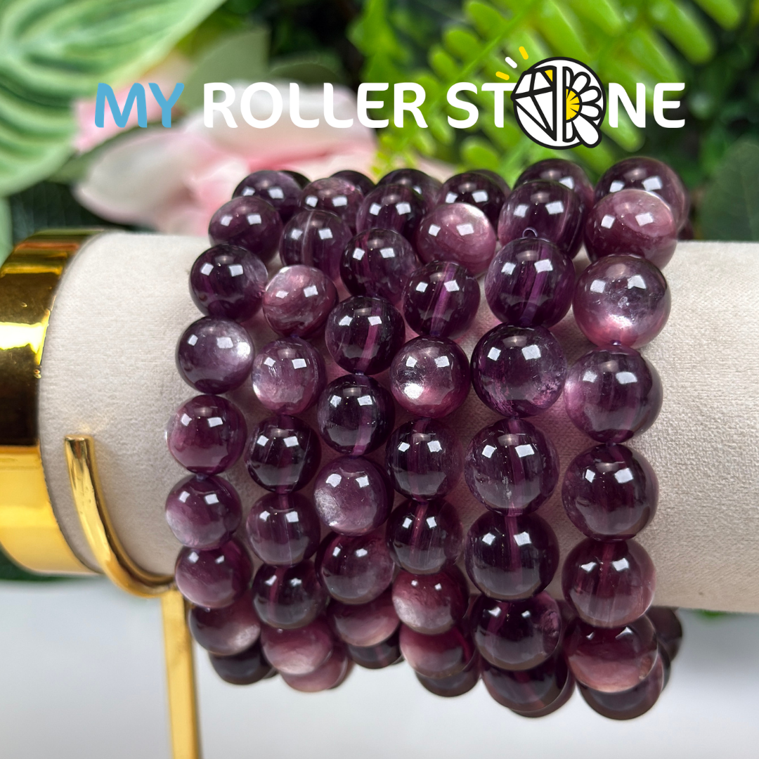 Bracelet perle Lépidolite Mica 5A