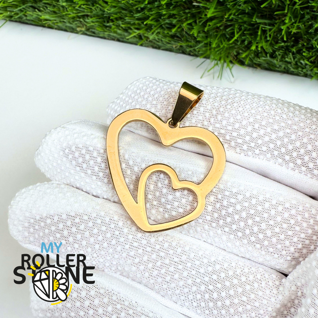 Pendentif Mien de coeur acier inoxydable
