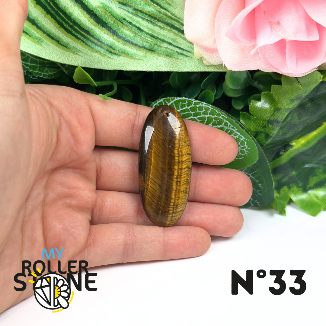 Pendentif Oeil de Tigre 5A percé