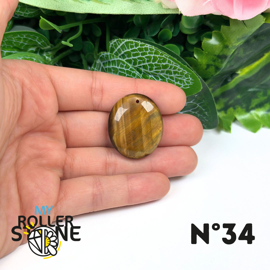 Pendentif Oeil de Tigre 5A percé
