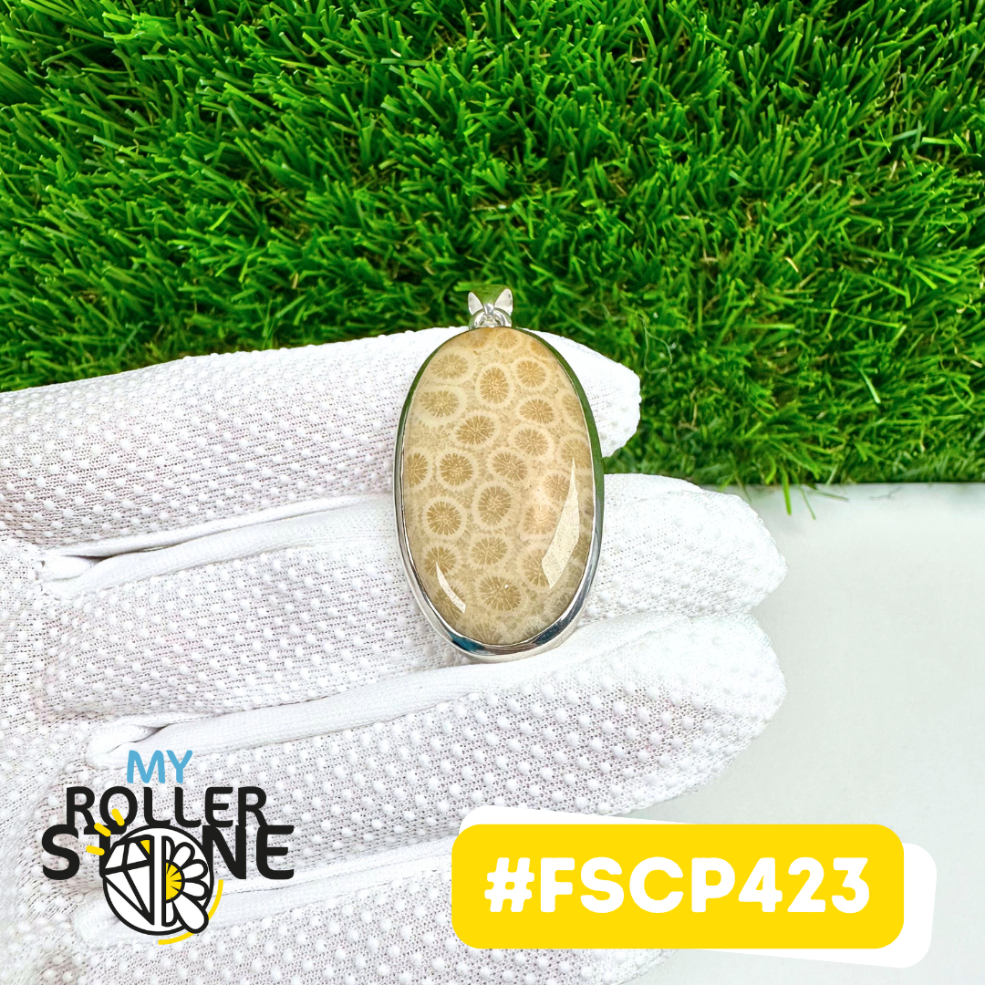 Pendentif Chrysanthème Argent 925 #FSCP423