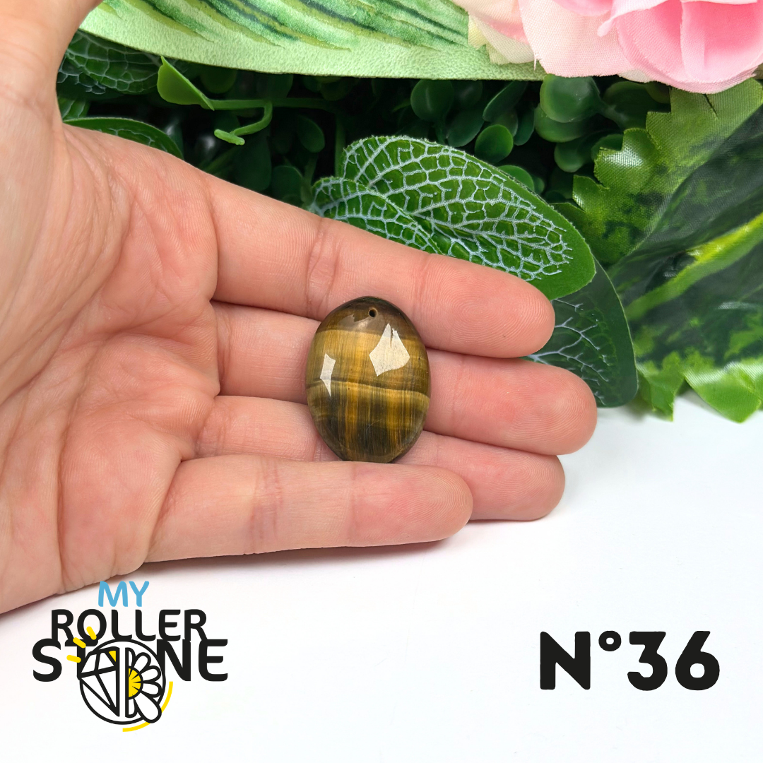 Pendentif Oeil de Tigre 5A percé