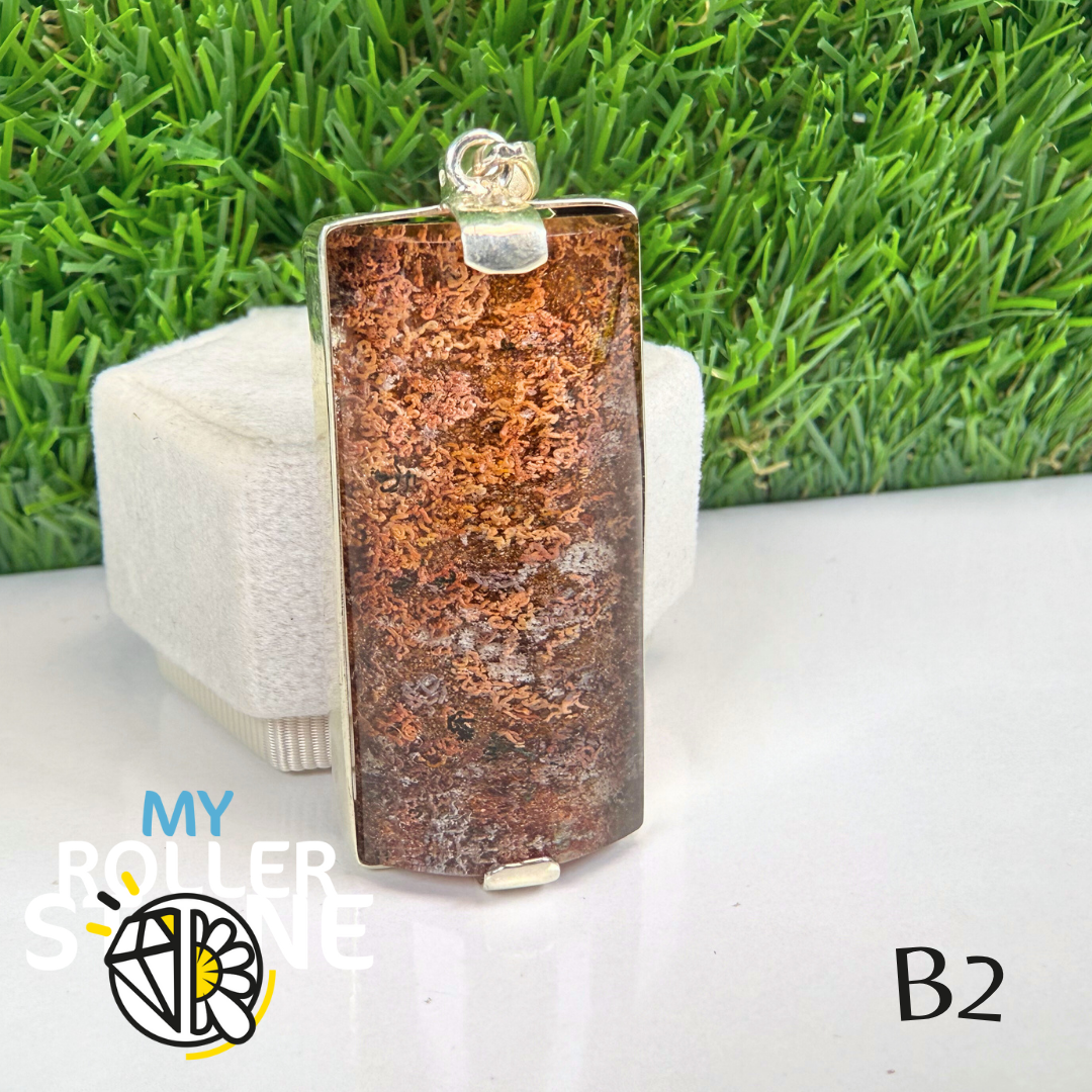 Pendentif Lodolite et Argent 925 B2