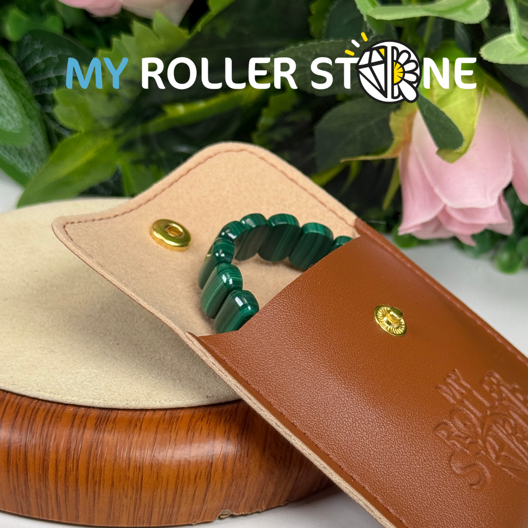 Bracelet Manchette en Malachite 5A