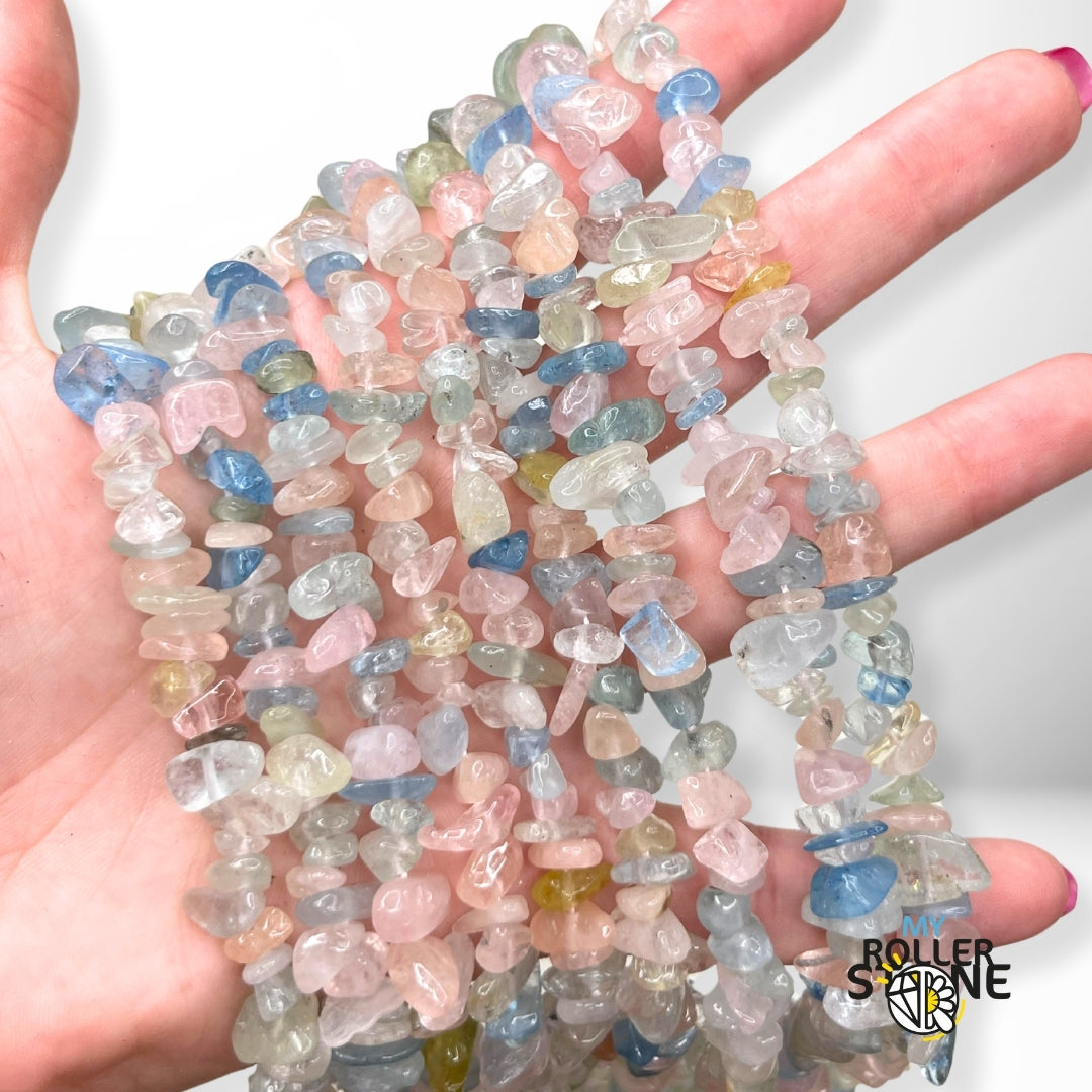 Perle Chips Morganite 38 CM