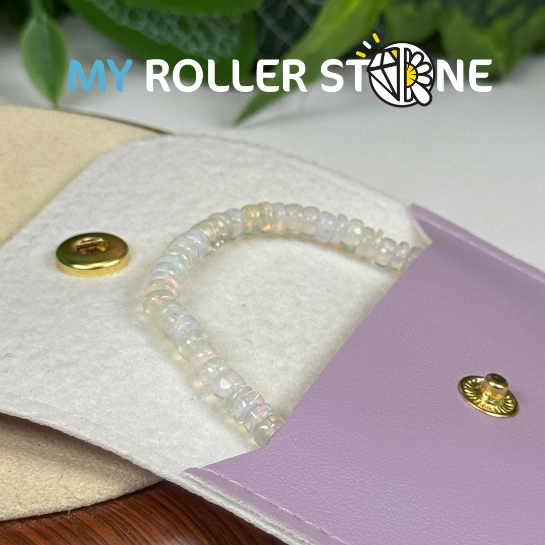 Bracelet Opale d'Éthiopie perle rondelle