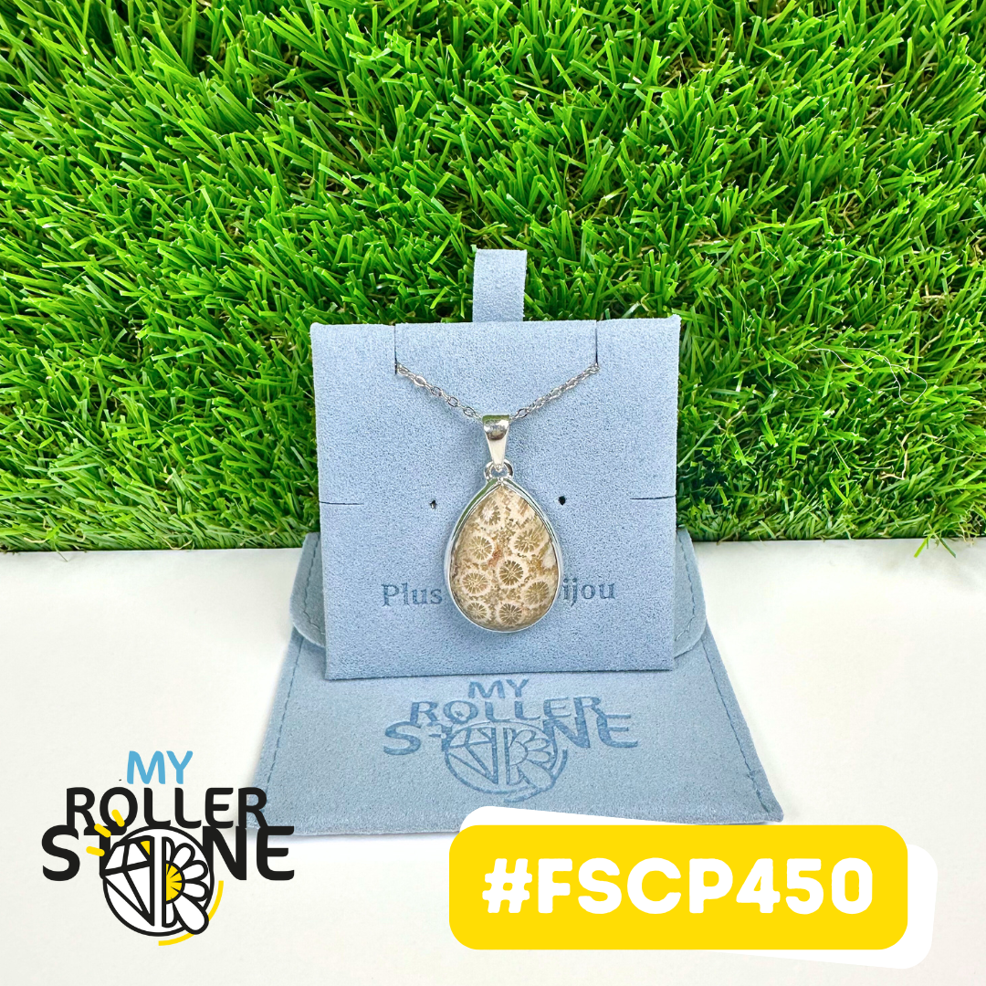 Pendentif Chrysanthème Argent 925 #FSCP450