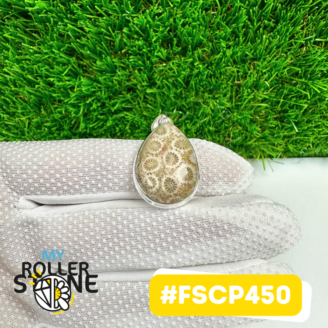 Pendentif Chrysanthème Argent 925 #FSCP450