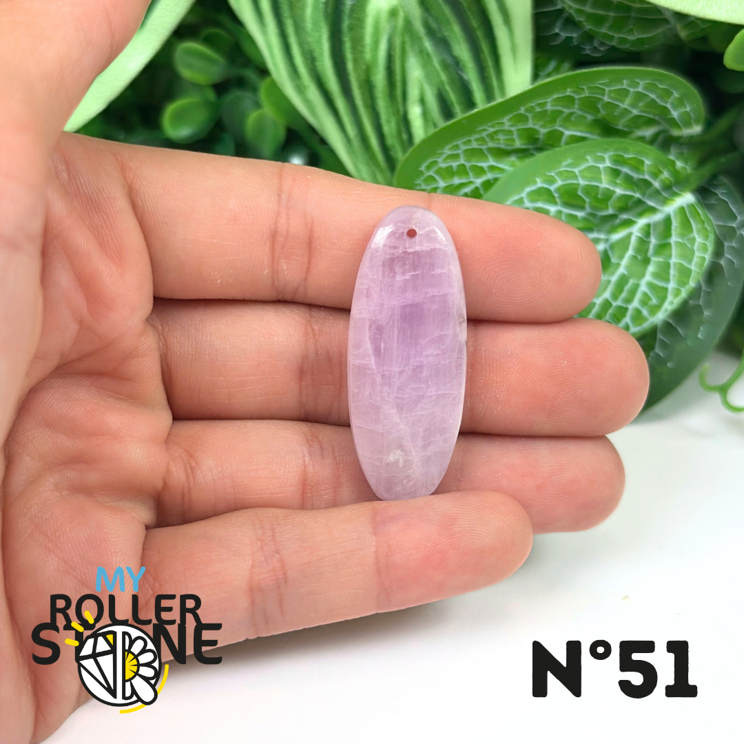 Pendentif Kunzite 5A percé