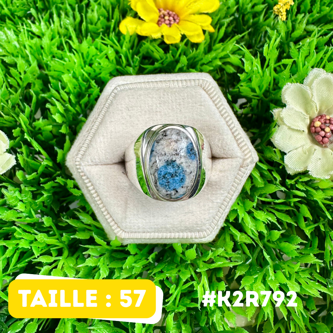 Bague Jaspe K2 Argent 925 #K2R792
