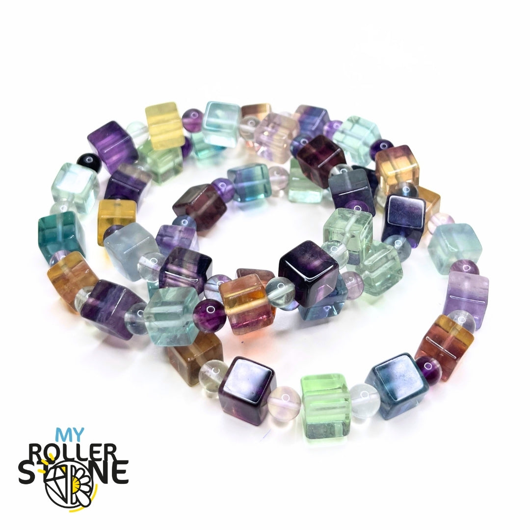 Bracelet en Fluorite Arc-en-Ciel A+