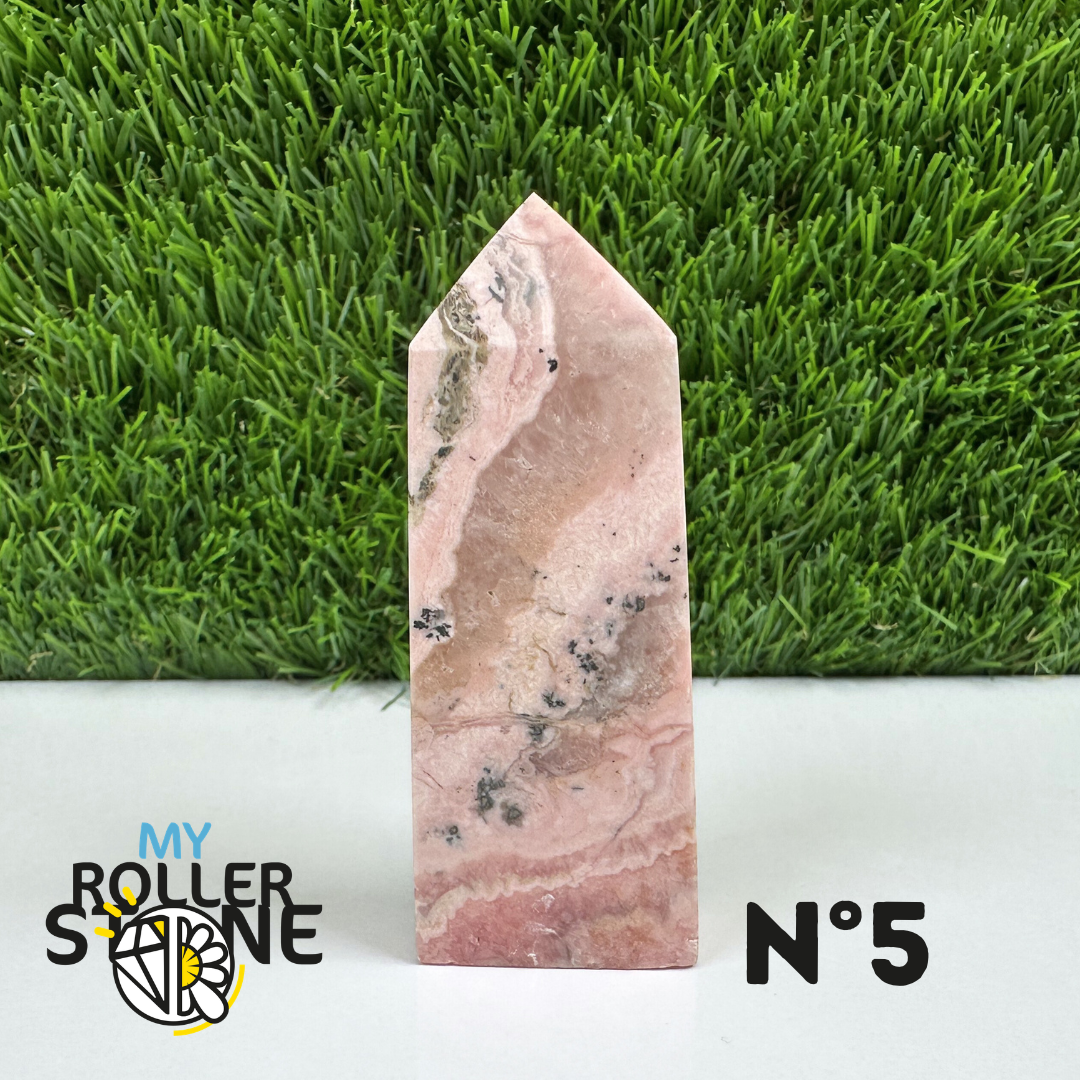 Pointes Pierre Rectangulaire Rhodochrosite