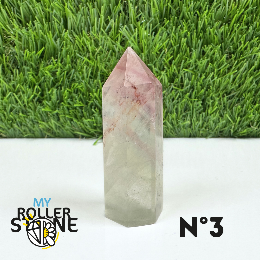 Pointes Pierre Fluorite Arc-en-Ciel Pastel