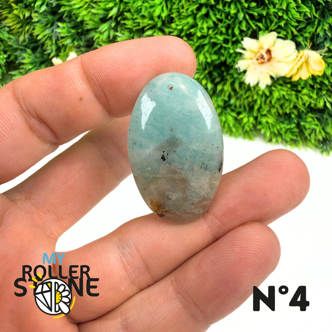 Pendentif Percé Amazonite et Quartz Fumé (Rare)