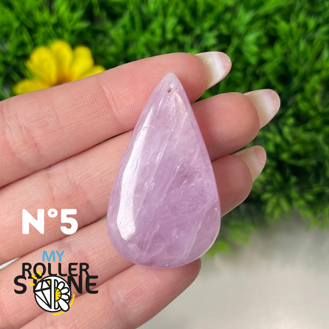 Pendentif Kunzite 5A percé