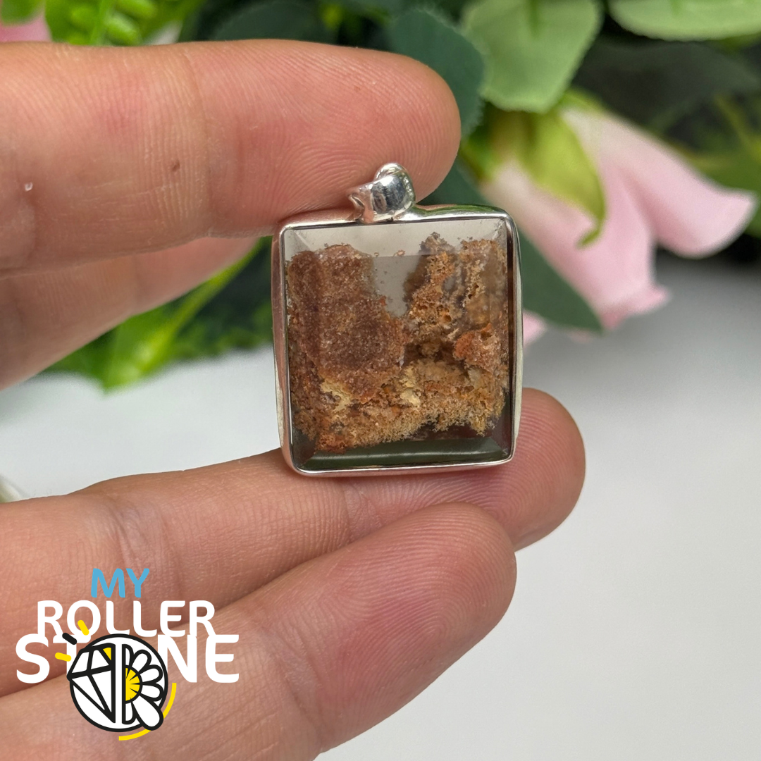Pendentif Lodolite Du Brésil et Argent 925 #1