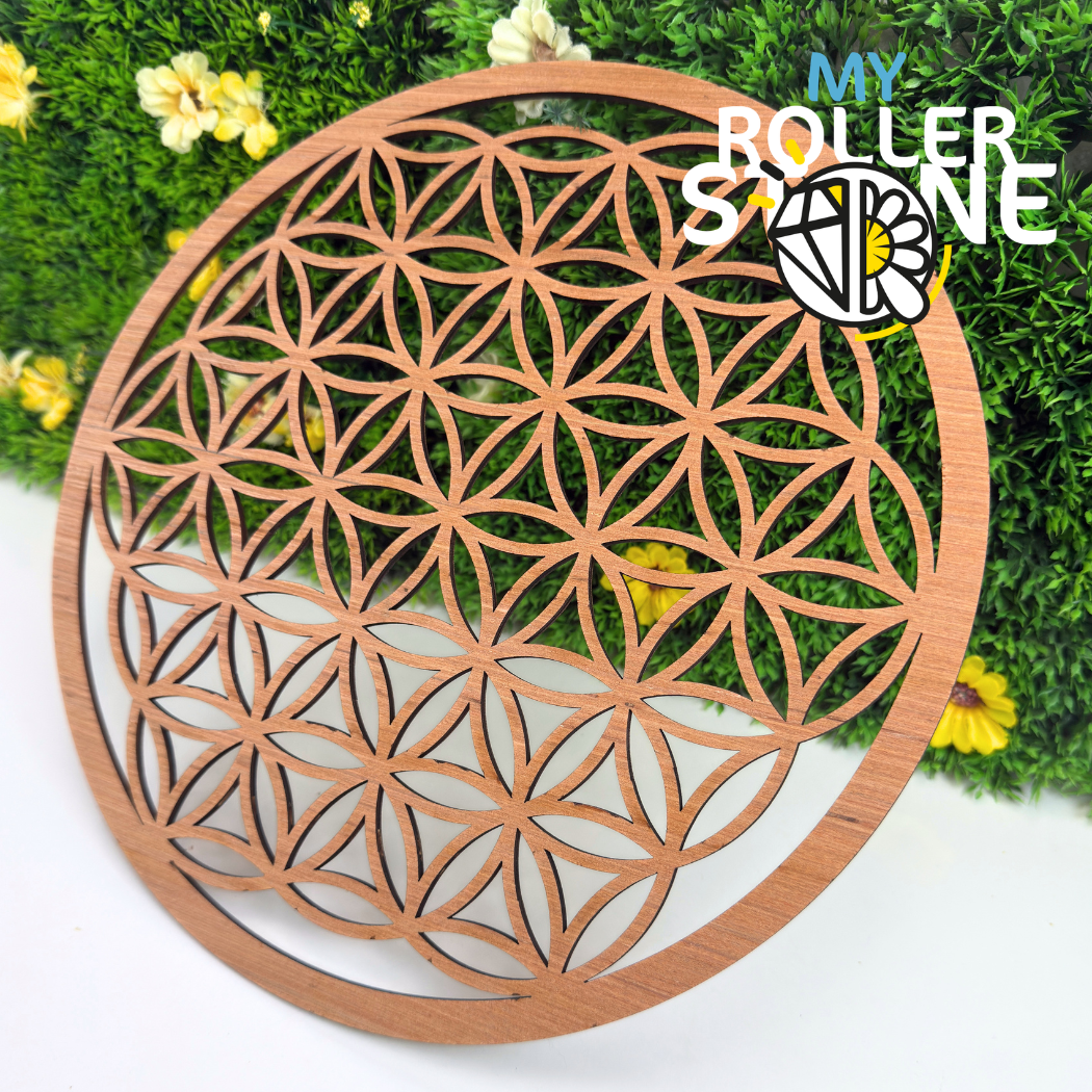 Fleur de Vie en bois 28 cm
