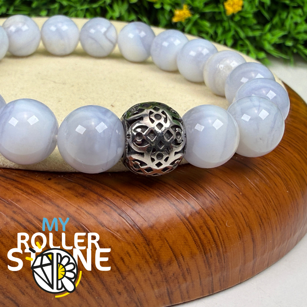 Perle Ronde Motif Dentelle