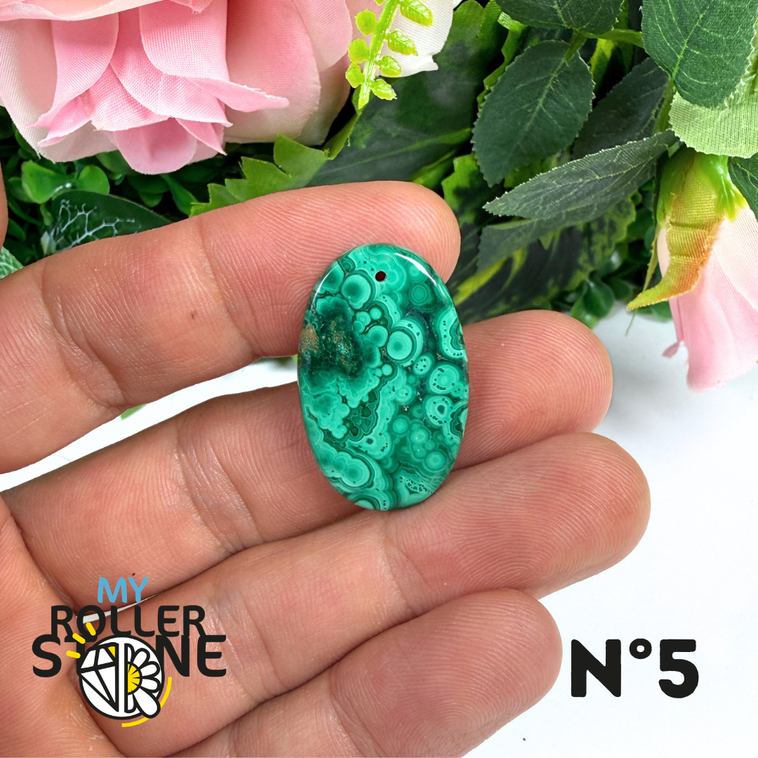 Pendentif Malachite Percé 5A