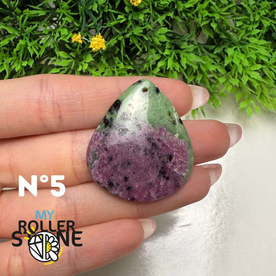 Pendentif Ruby Zoïsite 5A percé