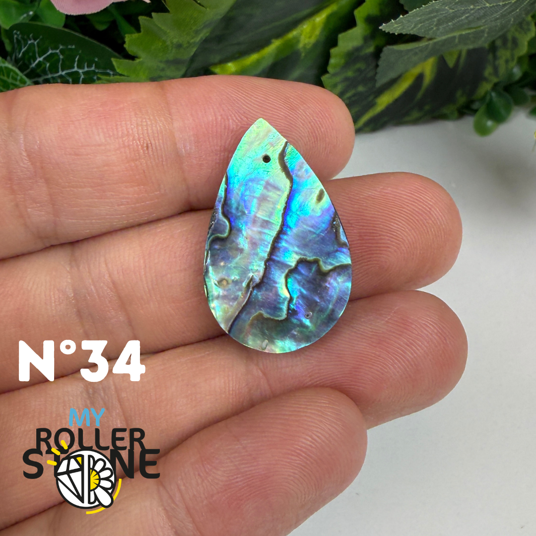 Pendentif en Abalone Forme Libre 5A
