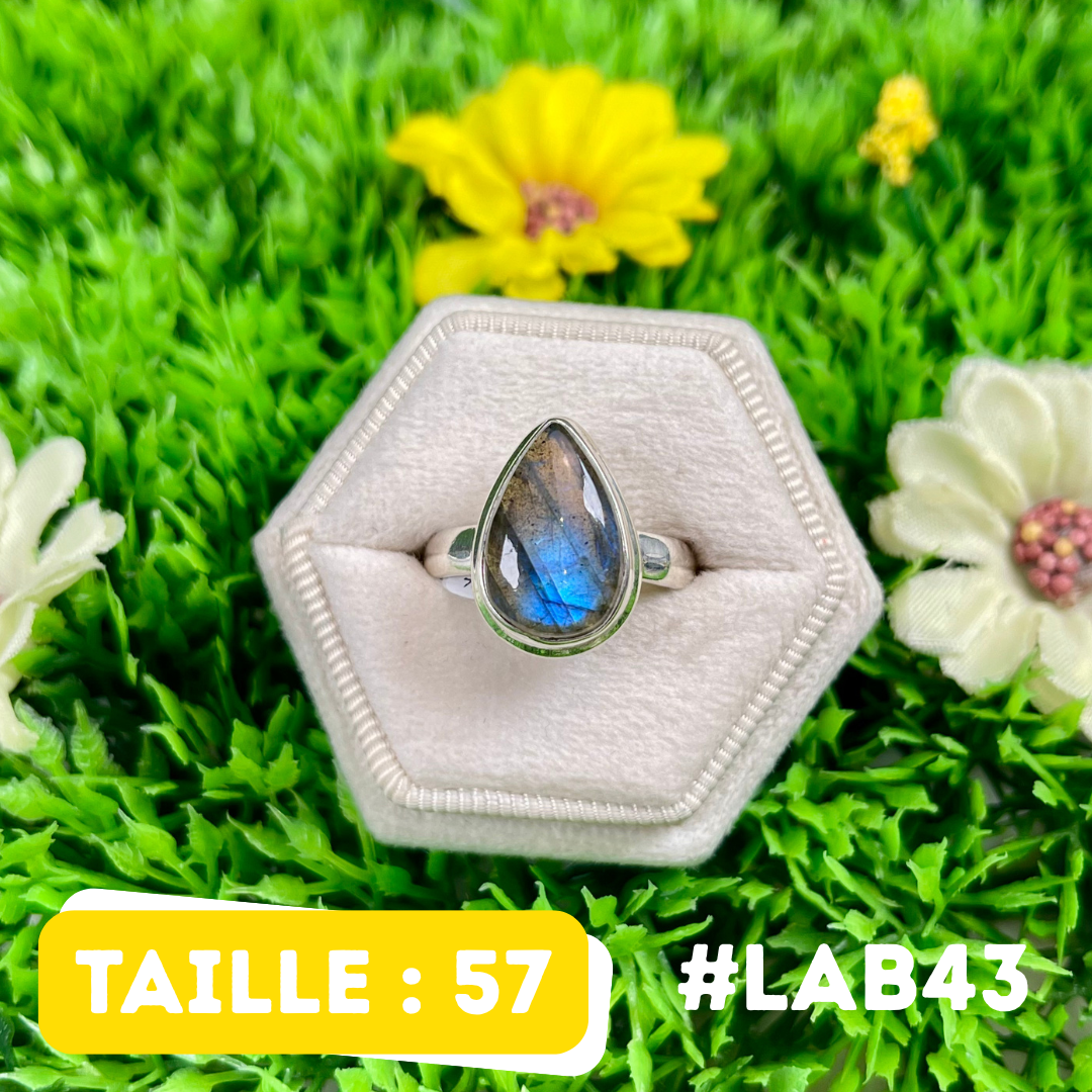 Bague Labradorite Bluefire #LAB43