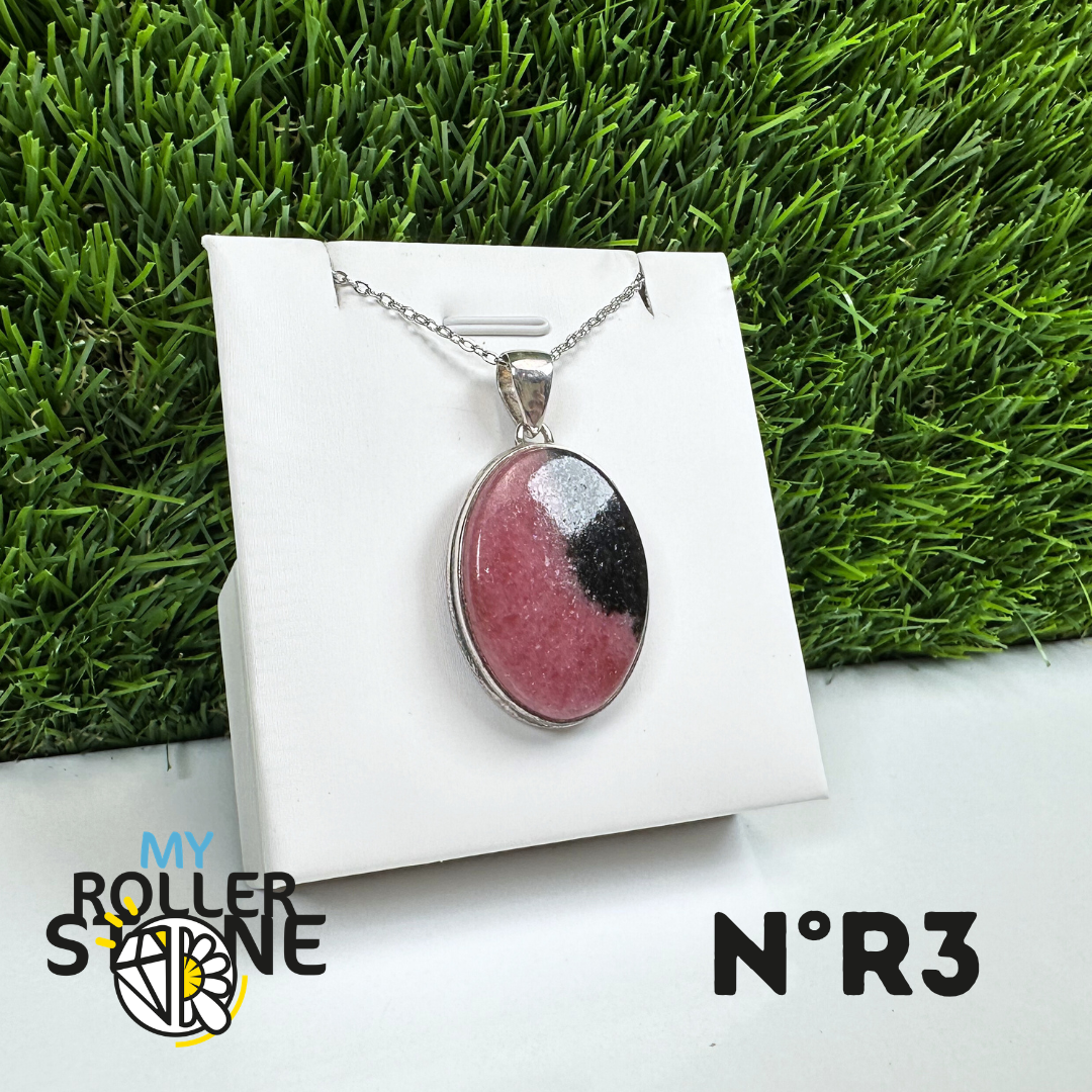 Pendentif Argent Rhodonite Australienne #3