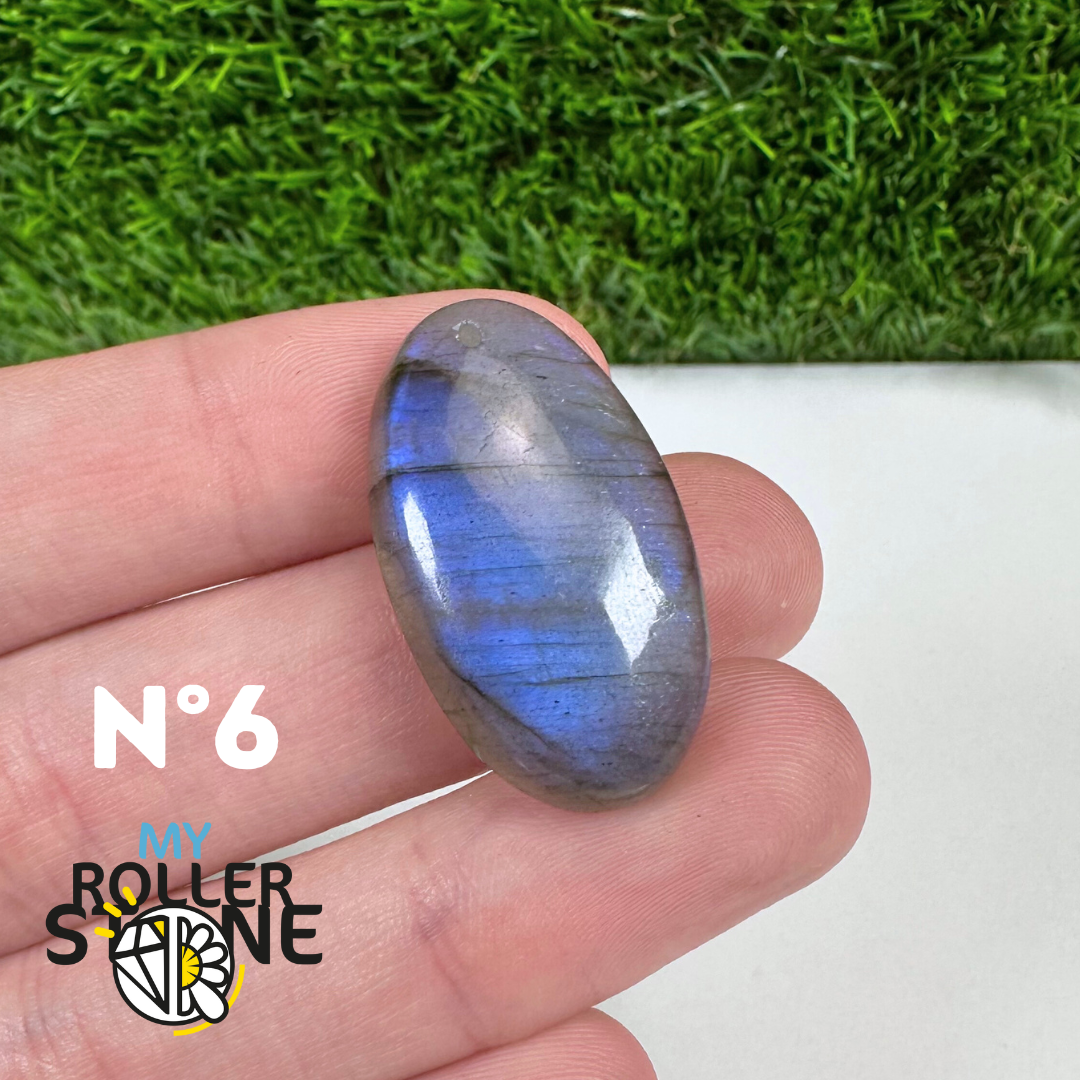 Pendentif Labradorite blue fire percé 5A
