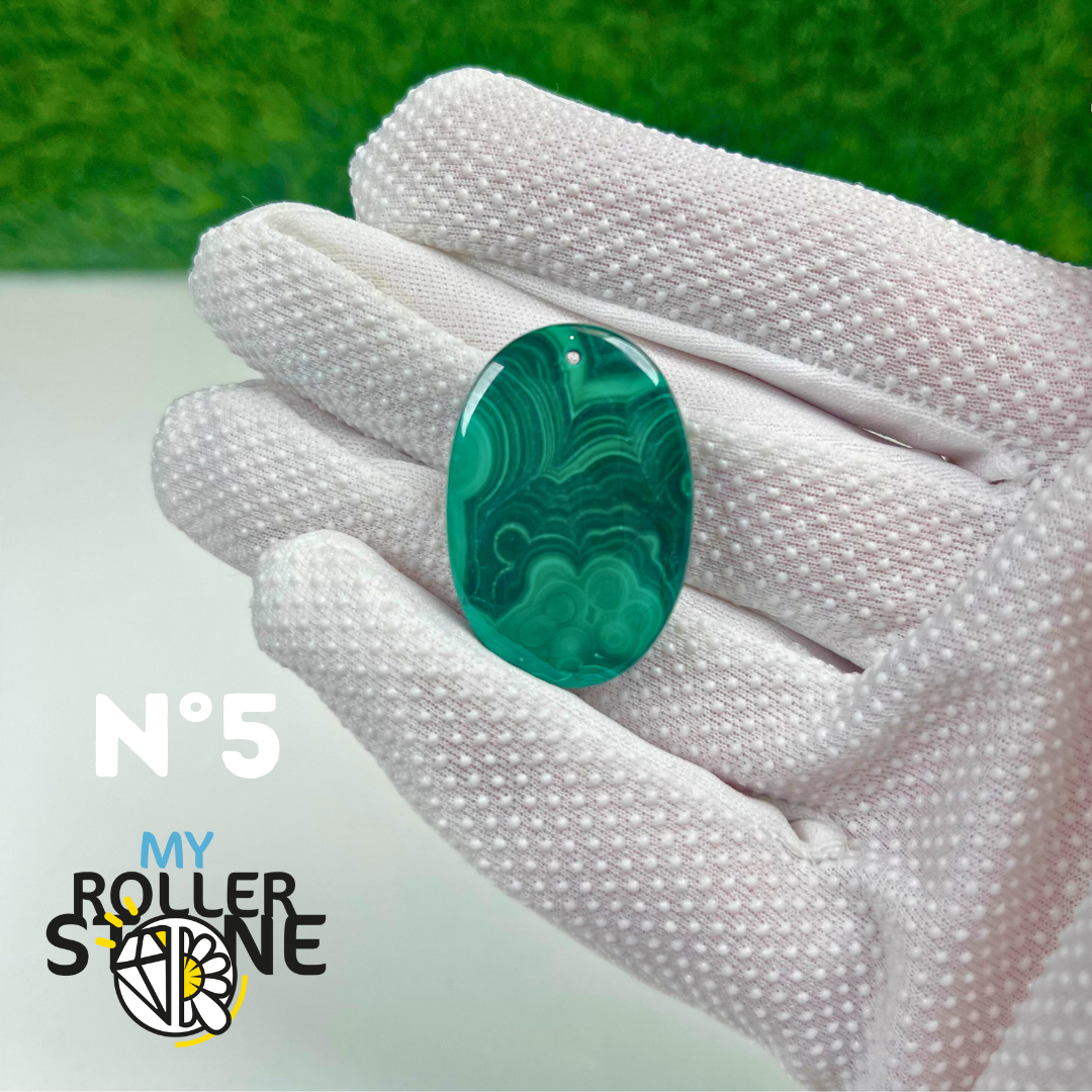 Pendentif Malachite 5A percé